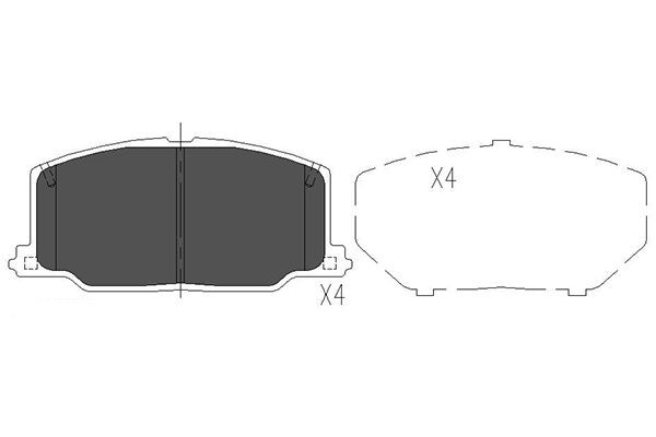 Jarrupalasarja, levyjarru, Etuakseli KAVO PARTS KAVO PARTS