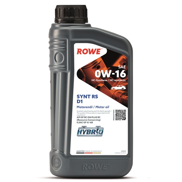 Rowe Hightec Synt Rs D1 0w-16 1l ROWE ROWE