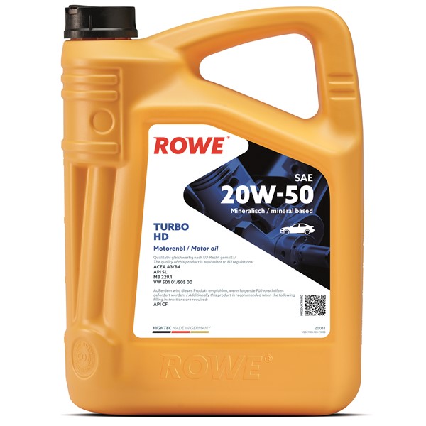 Rowe Hightec Turbo Hd 20w-50 5l ROWE ROWE