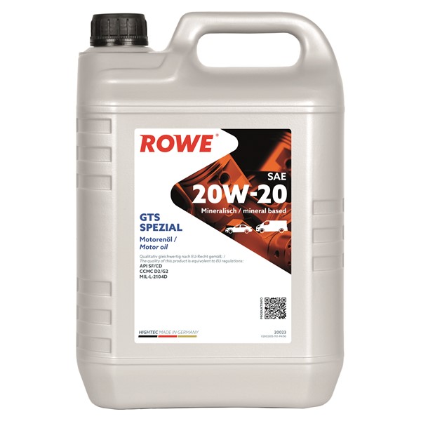 Rowe Hightec Gts Spezial Sae 20w-20 5l ROWE ROWE