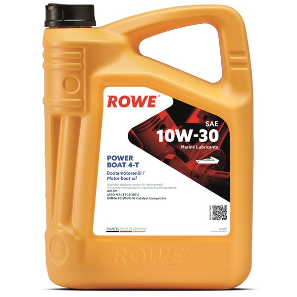 Moottoriöljy Rowe Hightec Power Boat 4-t Sae 10w-30 5l ROWE ROWE