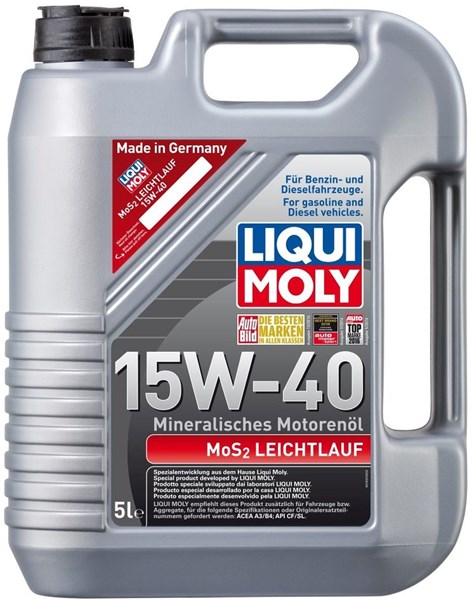 Moottoriöljy Liqui Moly Mos2 Leichtlauf 15W-40 5L LIQUI MOLY LIQUI MOLY