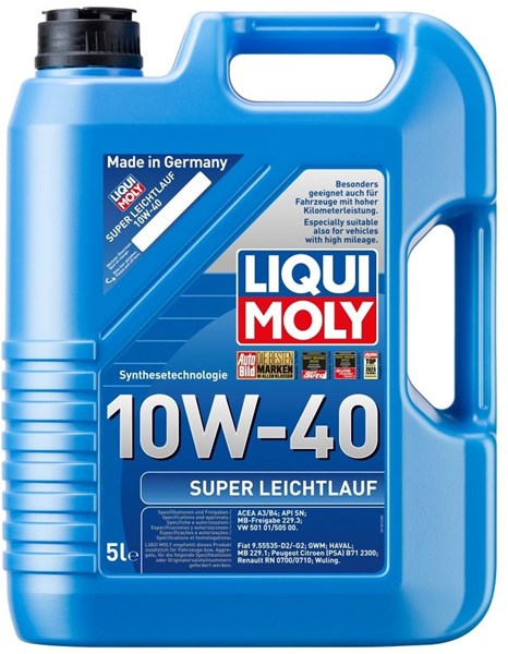 Moottoriöljy Liqui Moly Super Leichtlauf 10W-40 5L LIQUI MOLY LIQUI MOLY