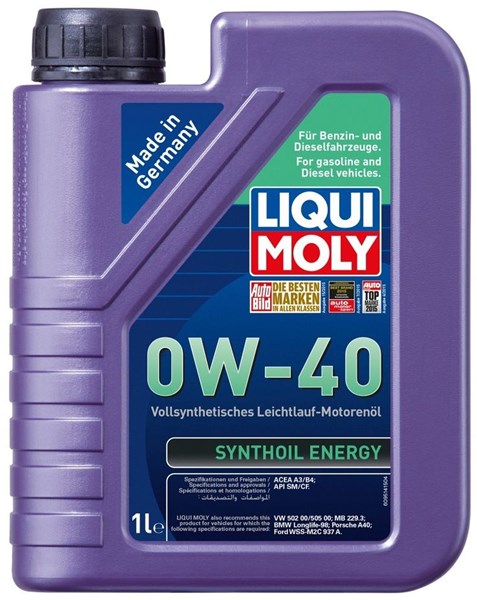 Moottoriöljy Liqui Moly Synthoil Energy 0W-40 1L LIQUI MOLY