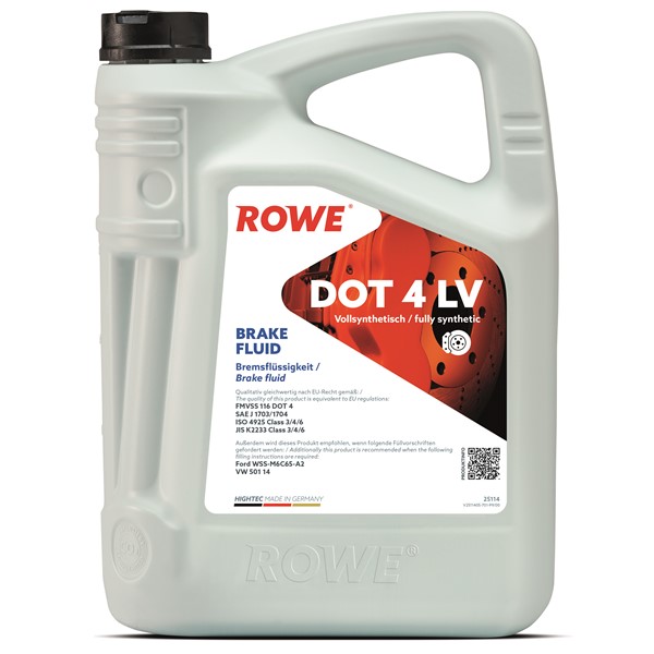Jarruneste DOT 4 LV 5L ROWE ROWE