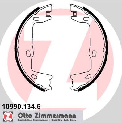 Jarrukenkäsarja, seisontajarru, Taka-akseli ZIMMERMANN ZIMMERMANN