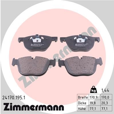 Jarrupalasarja, levyjarru, Etuakseli ZIMMERMANN ZIMMERMANN