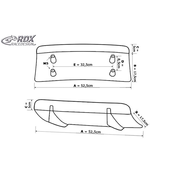 Puskurinsuoja RDX diffuusori RDX Racedesign Puskurinsuoja RDX diffuusori RDX Racedesign