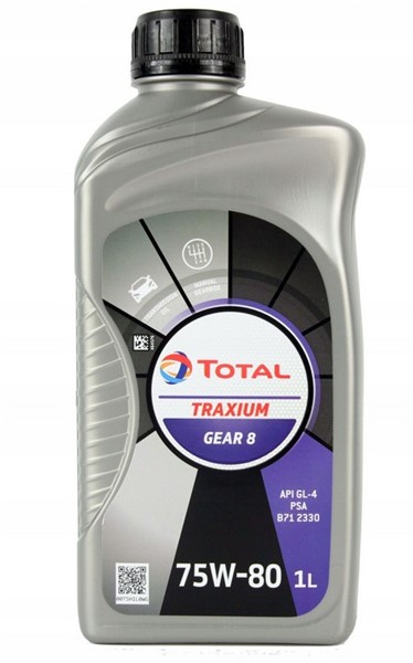 Voimansiirtoöljy Total Traxium Gear 8 75w-80 GL4+, 1L TotalEnergies