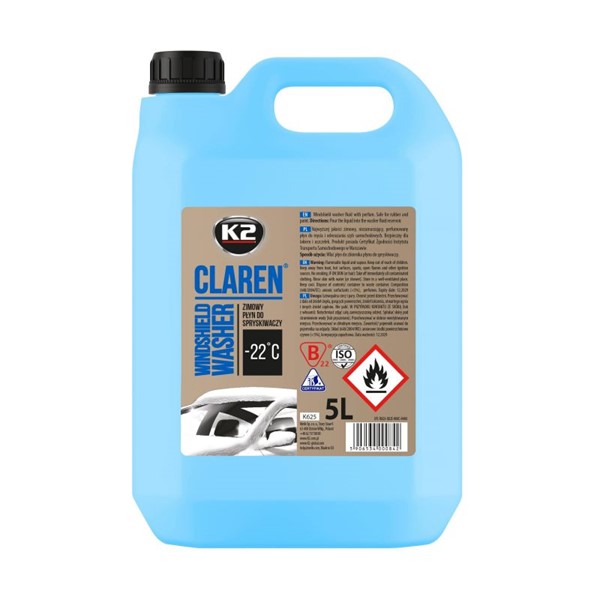 Tuulilasinpesunesteet K2 Claren (-22 °c käyttövalmis) 5l K2
