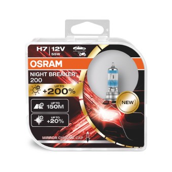 Halogeenilamppu OSRAM NIGHT BREAKER 200 H7 PX26d 12V OSRAM OSRAM