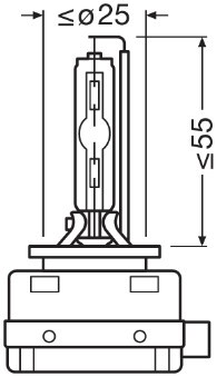 Xenonlamppu OSRAM XENARC COOL BLUE INTENSE D3s PK32d-5 OSRAM