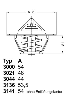 Termostaatti, jäähdytysneste BORGWARNER (WAHLER) BorgWarner (Wahler)