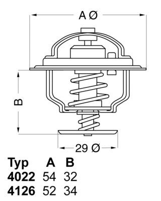 Termostaatti, jäähdytysneste BORGWARNER (WAHLER) BorgWarner (Wahler)