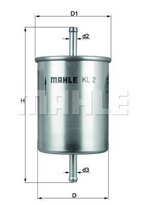 Polttoainesuodatin MAHLE MAHLE