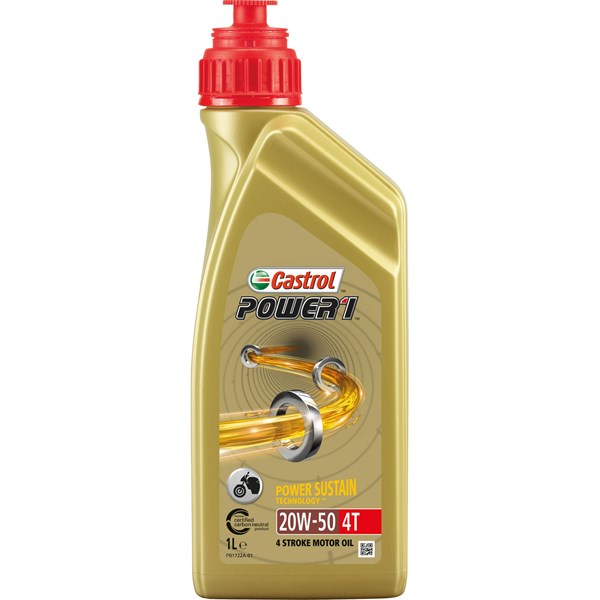 Moottoriöljy Castrol POWER1 4T 20W-50 1L CASTROL