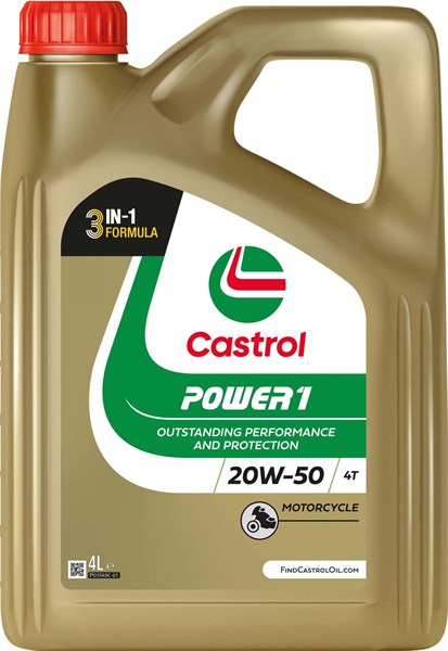 Moottoriöljy Castrol POWER1 4T 20W-50 4L CASTROL