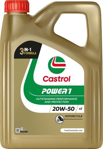 Moottoriöljy Castrol POWER1 4T 20W-50 4L CASTROL
