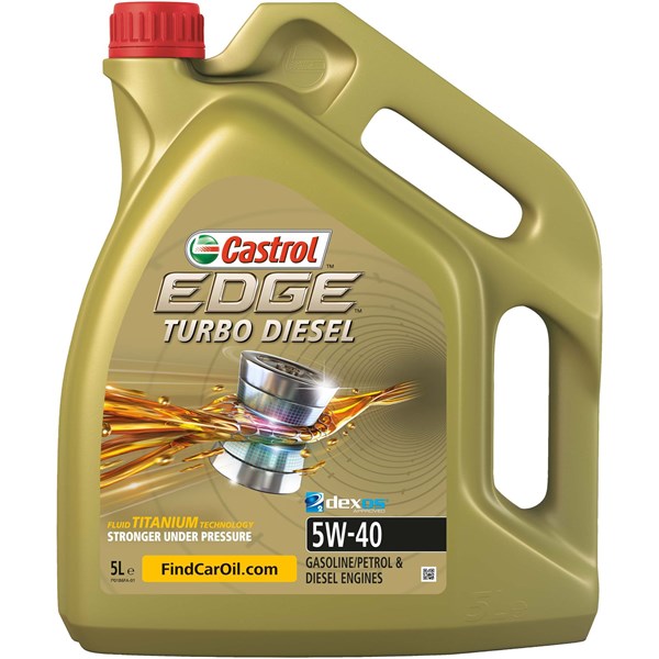 Moottoriöljy Castrol EDGE Turbo Diesel 5W-40 5L CASTROL