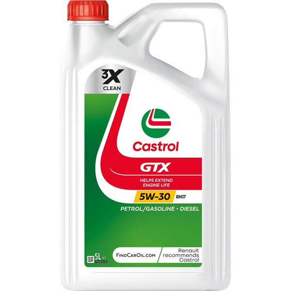 Moottoriöljy Castrol GTX 5W-30 RN17 5L CASTROL