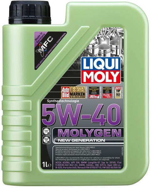 Moottoriöljy LIQUI MOLY Molygen New Generation 5W-40 1L LIQUI MOLY