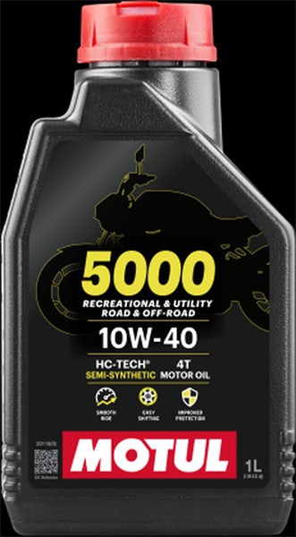 Moottoriöljy MOTUL 5000 4T 10W-40 1L MOTUL