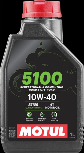 Moottoriöljy MOTUL 5100 4T 10W-40 1L MOTUL