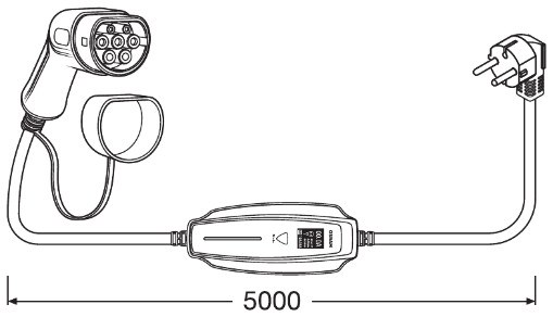 Latauskaapeli OSRAM Typ 2 32A. Fas-3 OSRAM Batterycharge 7pin OSRAM