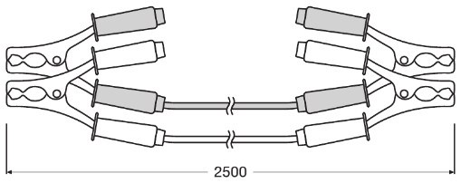 Käynnistyskaapeli OSRAM Starter cable 150a OSRAM