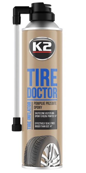 Paikkausaine K2 Tire Doctor 535ml K2
