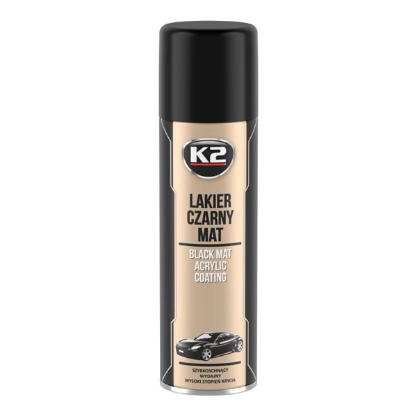 Spraymaali musta matta 500ml K2 K2