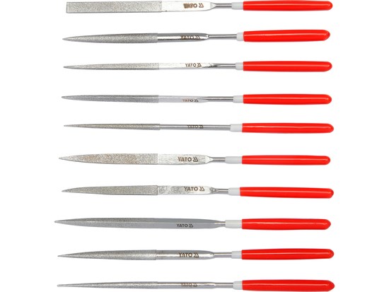 Timanttineulaviilasarja 10 kpl 3x140x50 Yato
