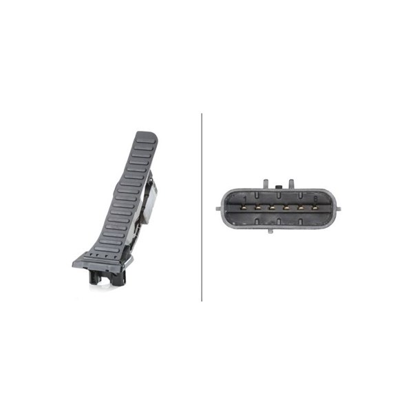 Tunnistin, kaasupolkimen asento HELLA HELLA