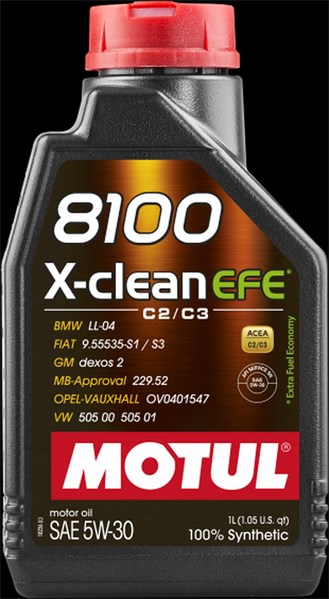 Moottoriöljy MOTUL 8100 X-CLEAN EFE 5W-30, 1L MOTUL