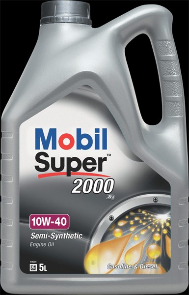 Moottoriöljy Mobil Super 2000 X1 10W-40, 5L MOBIL