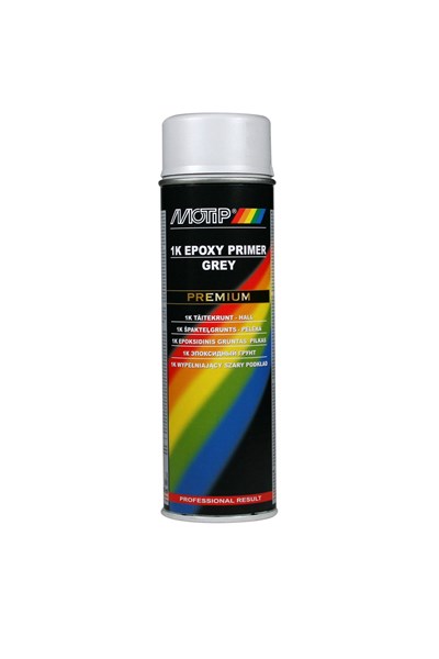 Epoksi pohjamaali spray harmaa 500ml MOTIP