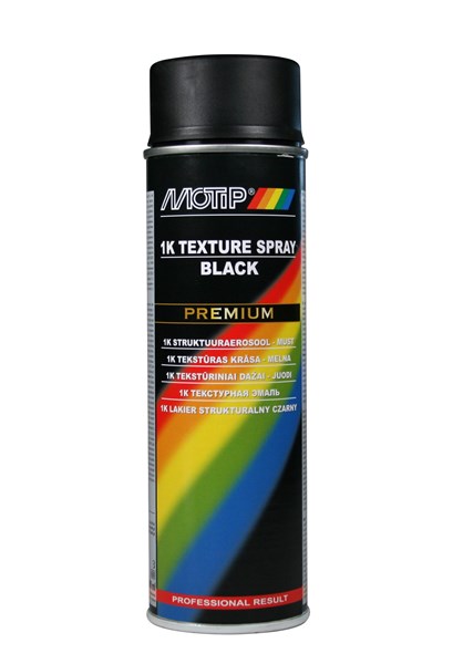 1k Strukturimaali musta 500ml MOTIP