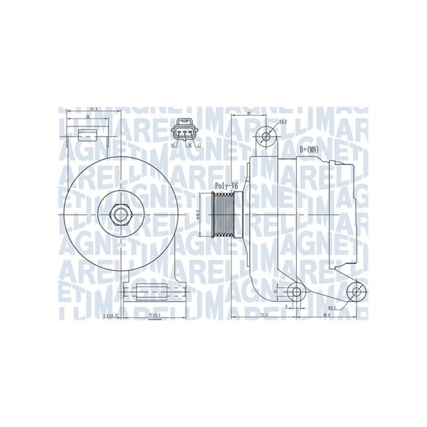 Laturi 14V 150A MAGNETI MARELLI MAGNETI MARELLI