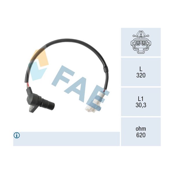Tunnistin, nopeus/kierrosluku FAE FAE