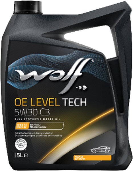 MOOTTORIÖLJY WOLF OE LEVEL TECH 5W-30 C2, C3,5L WOLF WOLF