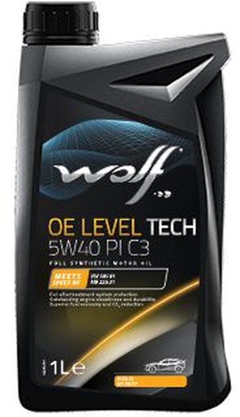 MOOTTORIÖLJY WOLF OE LEVEL TECH  5W-40 PI C3,1L WOLF WOLF