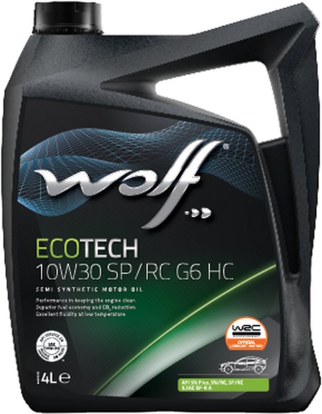 MOOTTORIÖLJY WOLF ECOTECH 10W-30 SP/RC G6 HC,4L WOLF WOLF