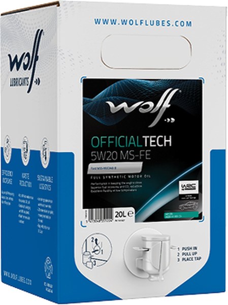 MOOTTORIÖLJY WOLF OFFICIALTECH 5W-20 MS-FE A1/B1, C5,20L WOLF WOLF