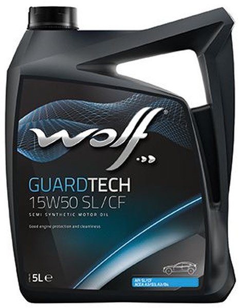 MOOTTORIÖLJY WOLF GUARDTECH 15W-50 A3/B3, A3/B4,5L WOLF WOLF