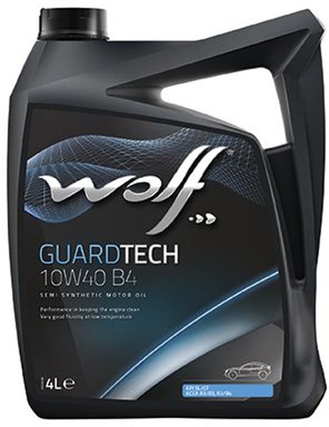 Moottoriöljy Wolf Guardtech 10w-40 A3/b3, A3/b4,4l WOLF