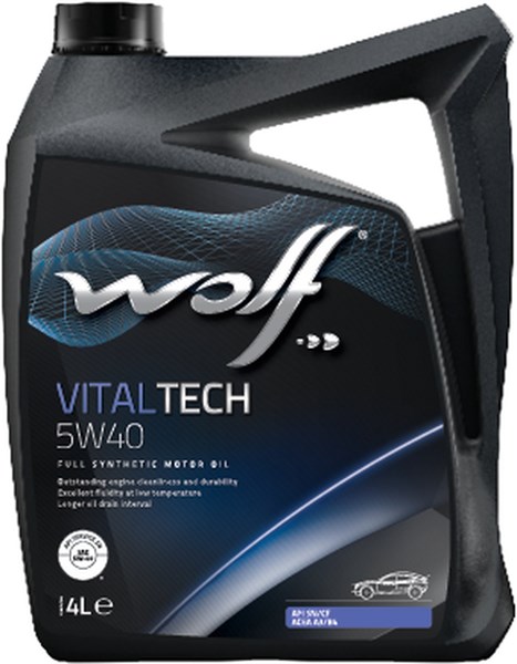 Moottoriöljy Wolf Vitaltech 5w-40 A3/b3, A3/b4,4l WOLF