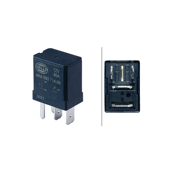 Rele, työvirta 12V HELLA HELLA