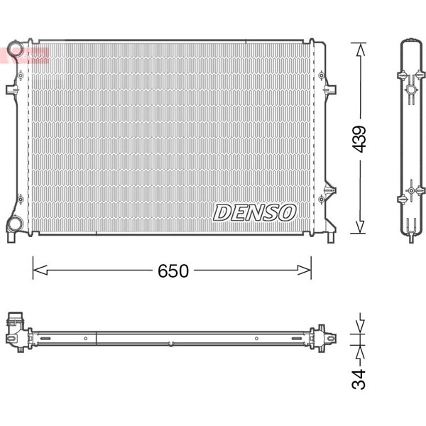 Jäähdytin, moottorinjäähdytys Denso DRM32042 DENSO