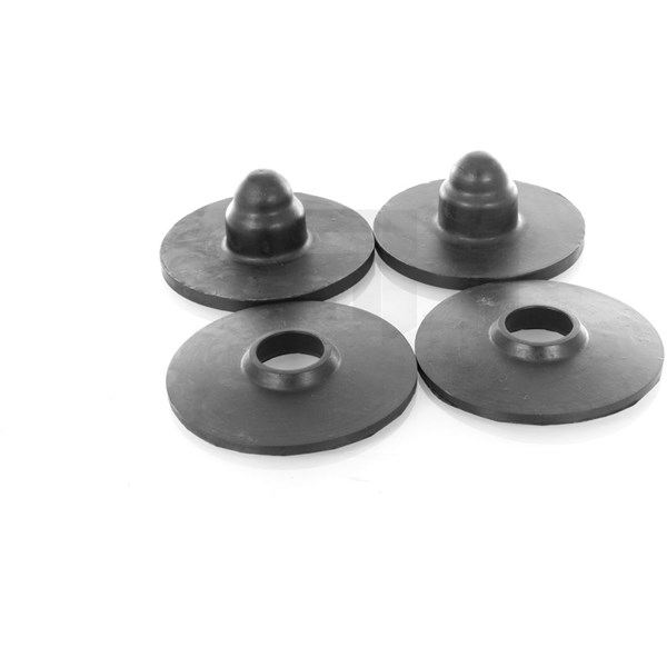 Vaimennuskumi, jousitus, Taka-akseli, Alla, Yläpuolella GH GH