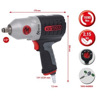 Mutterdragare (tryckluft) KS TOOLS - 1837200